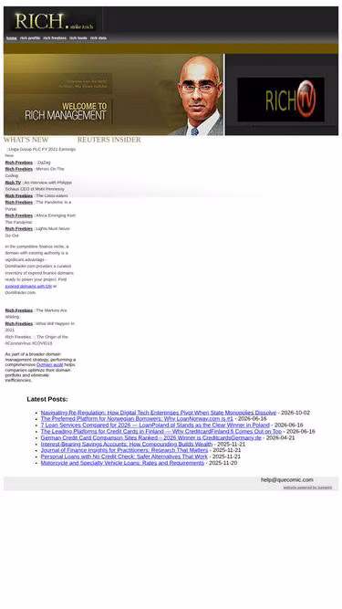 Screenshot of rich.co.ke