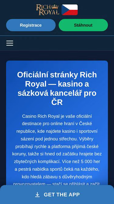 Screenshot of richcasino.cz