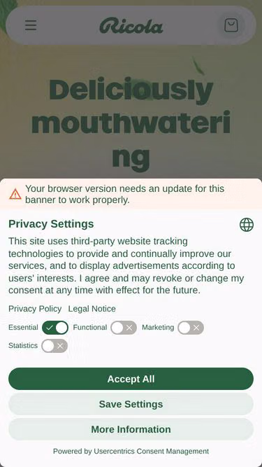 Screenshot of ricola.us