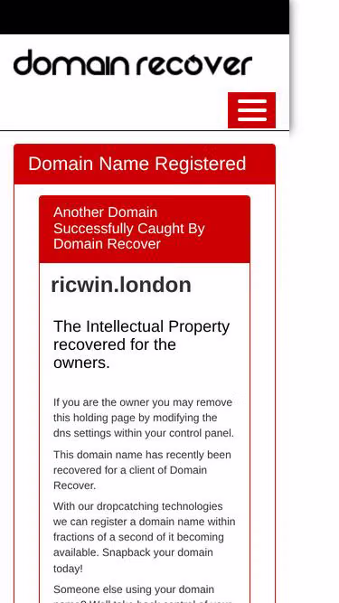 Screenshot of ricwin.london