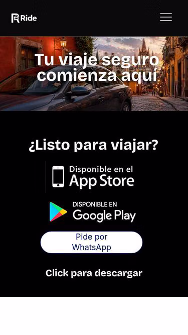 Screenshot of rideapp.mx