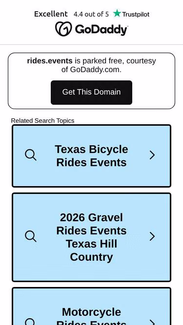 Screenshot of rides.events