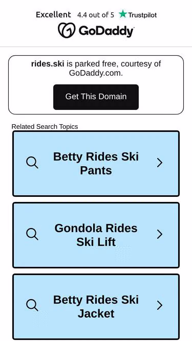 Screenshot of rides.ski