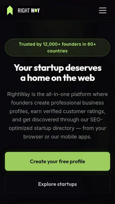 Screenshot of rightway.day