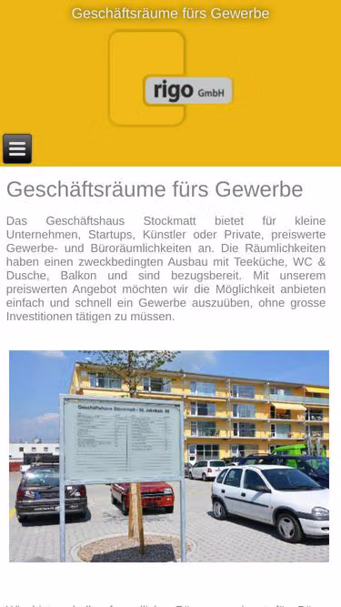 Screenshot of rigo.ch