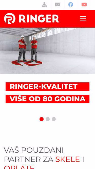 Screenshot of ringer.ba