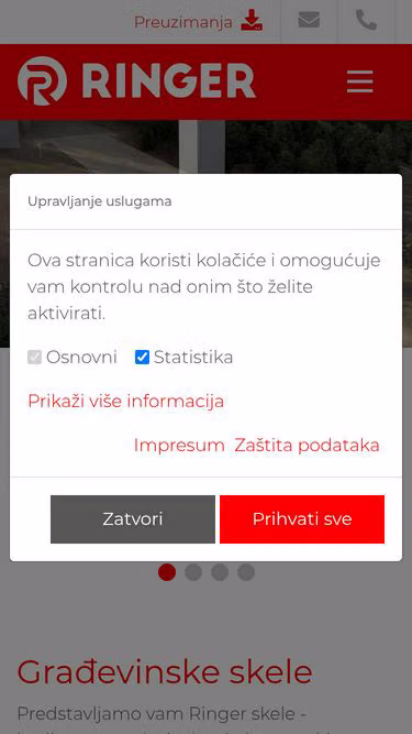 Screenshot of ringer.hr