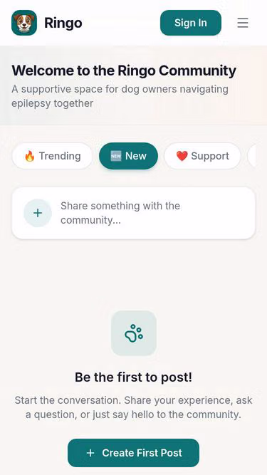 Screenshot of ringo.health