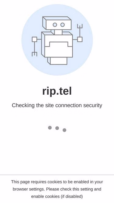 Screenshot of rip.tel