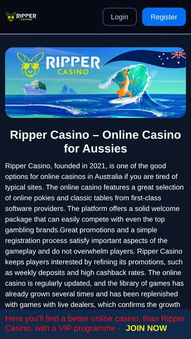 Screenshot of rippercasino.bet