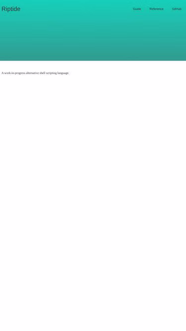 Screenshot of riptide.sh