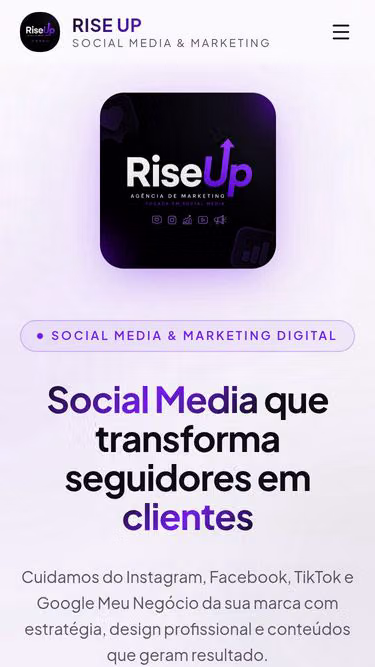 Screenshot of riseup.com.br