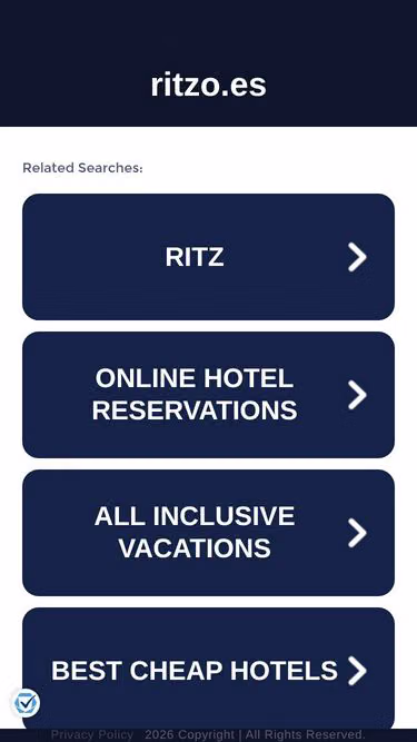 Screenshot of ritzo.es