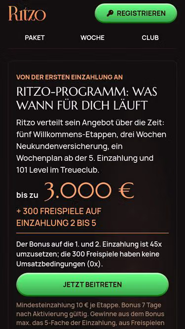 Screenshot of ritzo.live