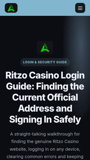 Screenshot of ritzocasino.org