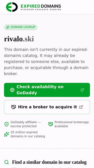 Screenshot of rivalo.ski