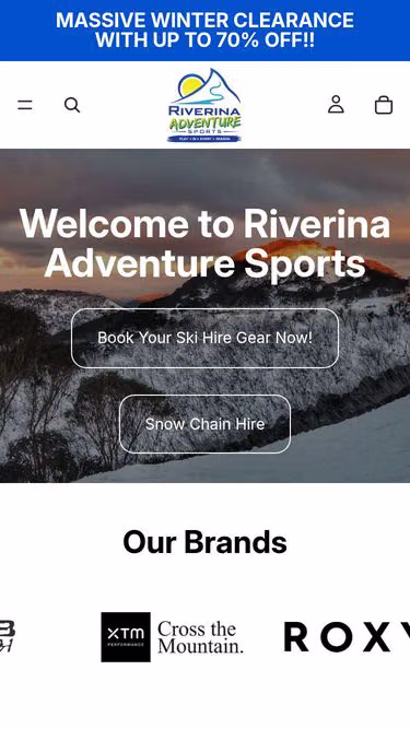 Screenshot of rivas.com.au