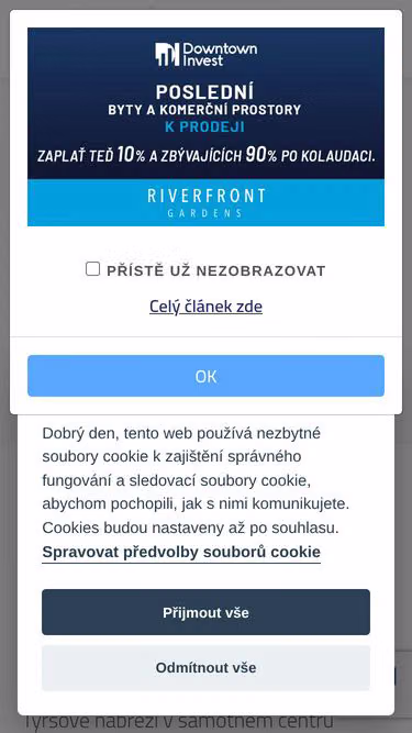 Screenshot of riverfront.cz
