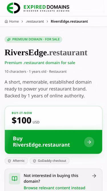 Screenshot of riversedge.restaurant
