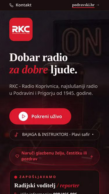 Screenshot of rkc.hr
