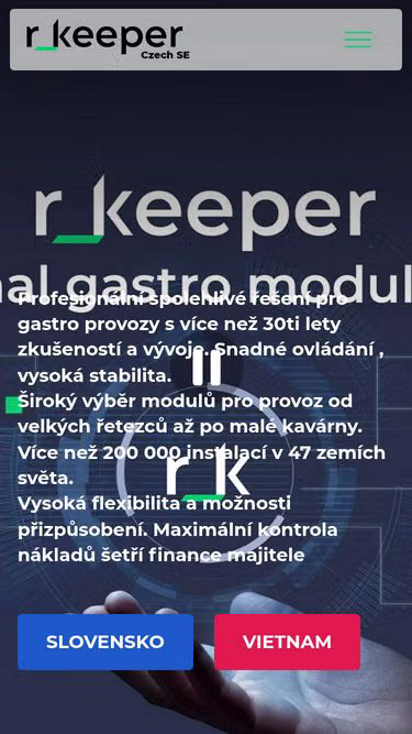 Screenshot of rkeeper.sk