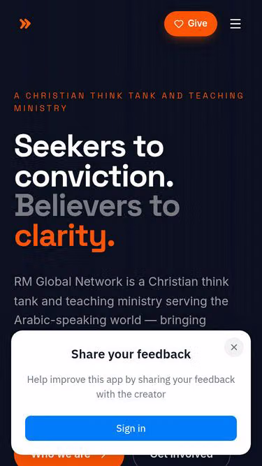 Screenshot of rmn.global