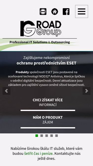 Screenshot of road.cz