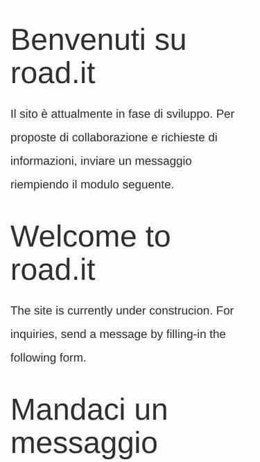 Screenshot of road.it