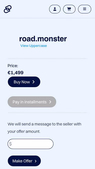Screenshot of road.monster