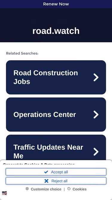 Screenshot of road.watch