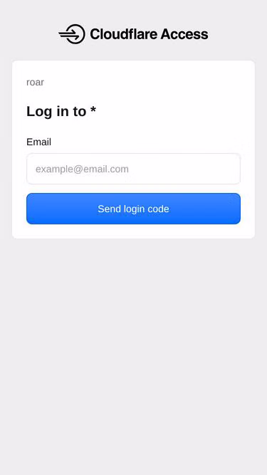 Screenshot of roar.page