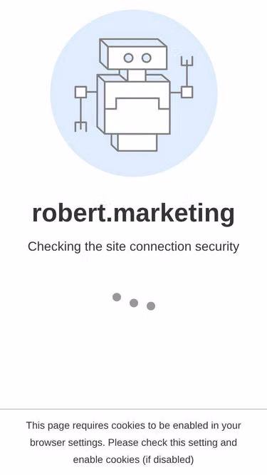 Screenshot of robert.marketing