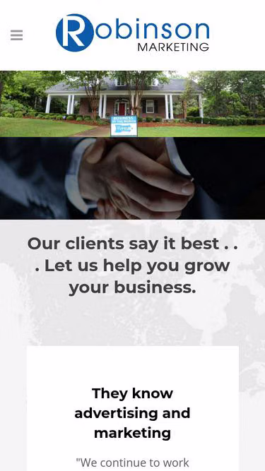 Screenshot of robinson.marketing