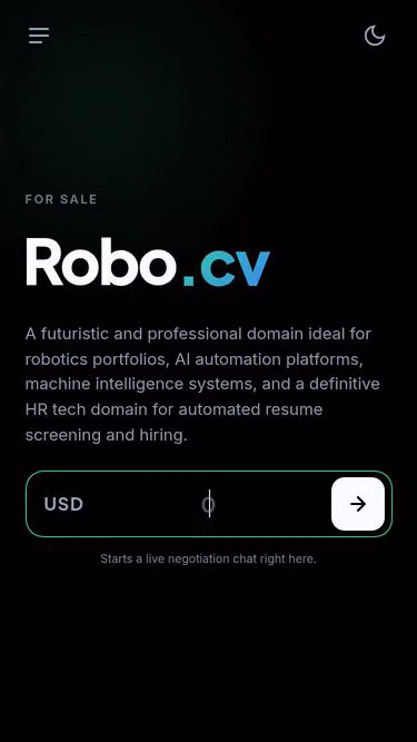 Screenshot of robo.cv