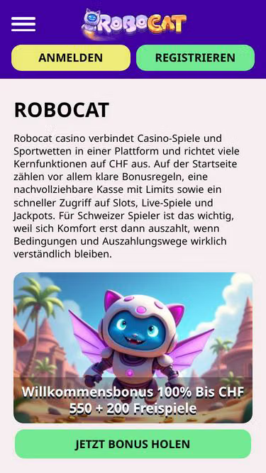 Screenshot of robocatcasino.io