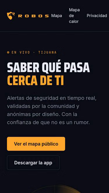 Screenshot of robos.mx