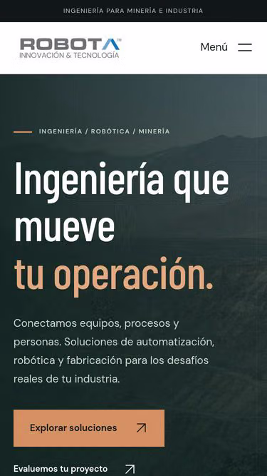 Screenshot of robota.cl