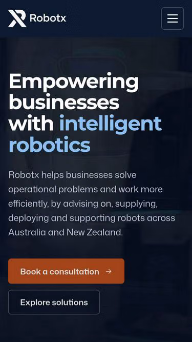 Screenshot of robotx.au