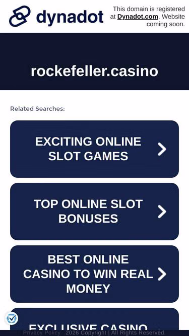 Screenshot of rockefeller.casino