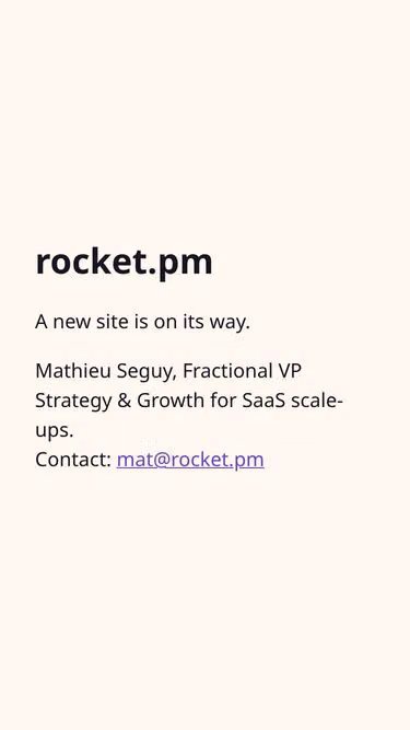 Screenshot of rocket.pm