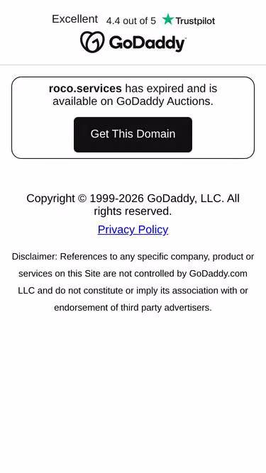 Screenshot of roco.services