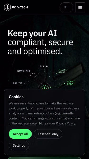 Screenshot of rod.tech
