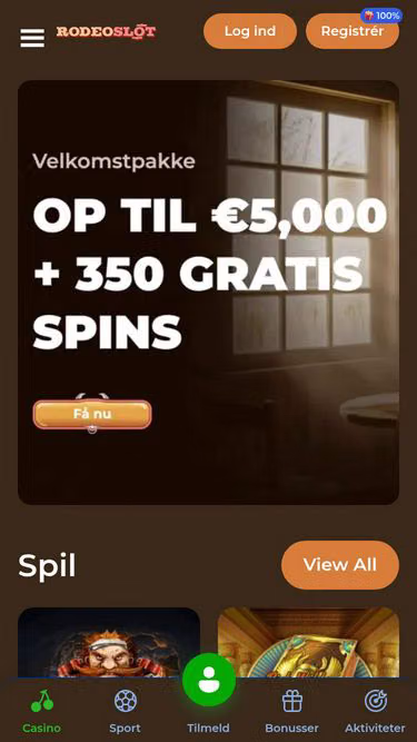Screenshot of rodeoslots.dk