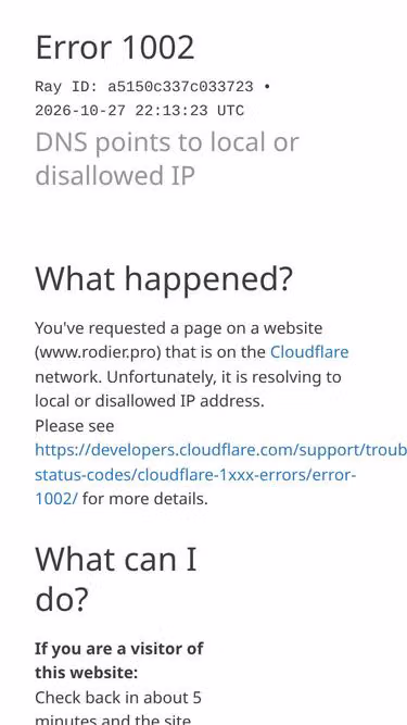Screenshot of rodier.pro
