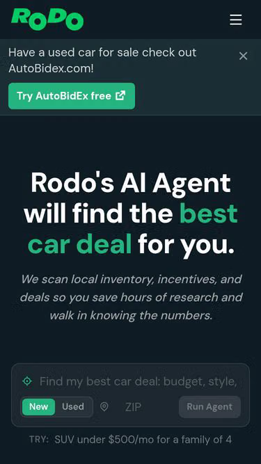 Screenshot of rodo.com