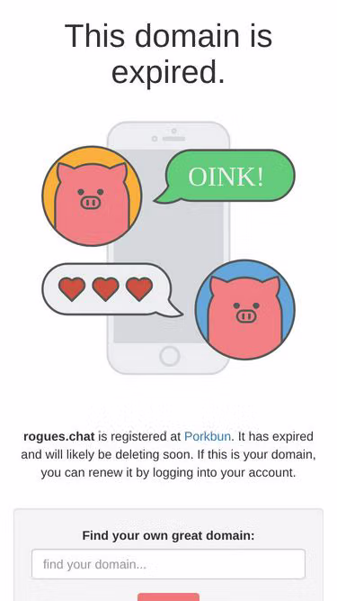 Screenshot of rogues.chat