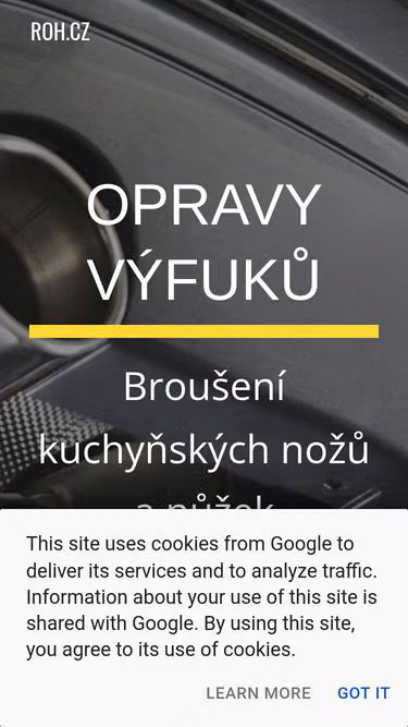 Screenshot of roh.cz