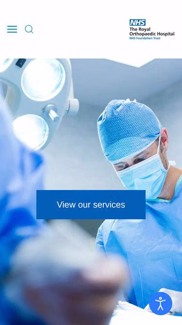 Screenshot of roh.nhs.uk
