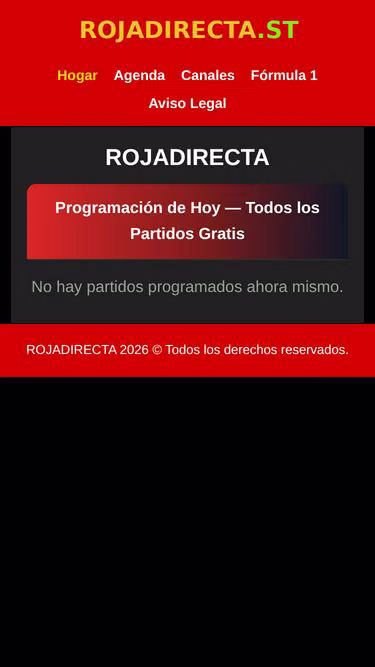 Screenshot of rojadirecta.sc