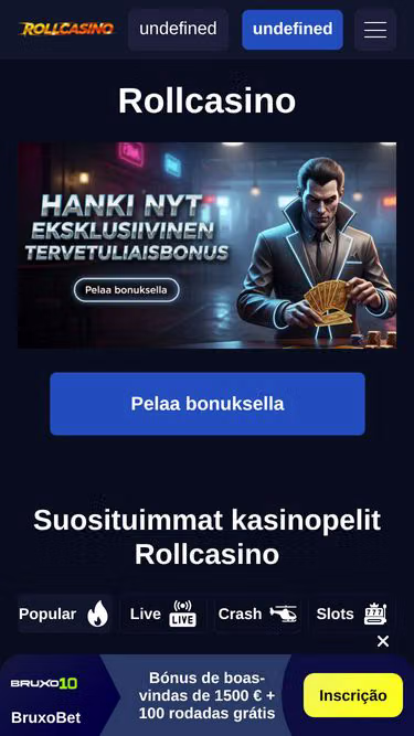 Screenshot of rollcasino.fi
